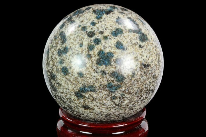 Polished K Granite (Granite With Azurite) Sphere - Pakistan #123470